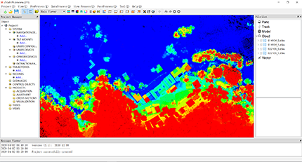Fig.7 geo-referenced point cloud
