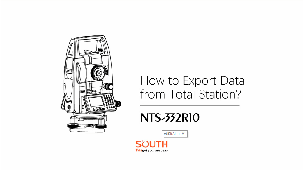 Episode 8_NTS-332R10_How to Export Data from NTS-332R10 Total Station
