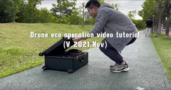 Drone eco operation video tutorial
