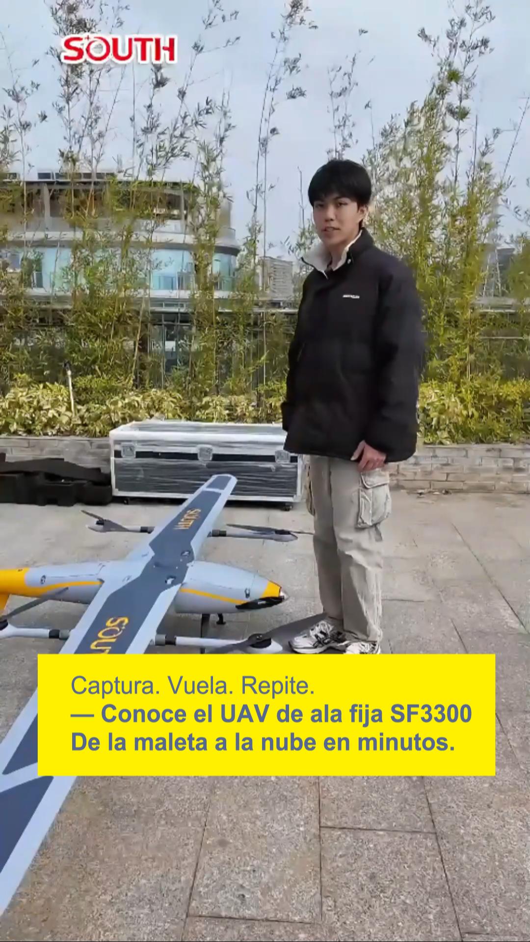 Captura. Vuela. Repite. — Conoce el UAV de ala fija SF3300 De la maleta a la nube en minutos.