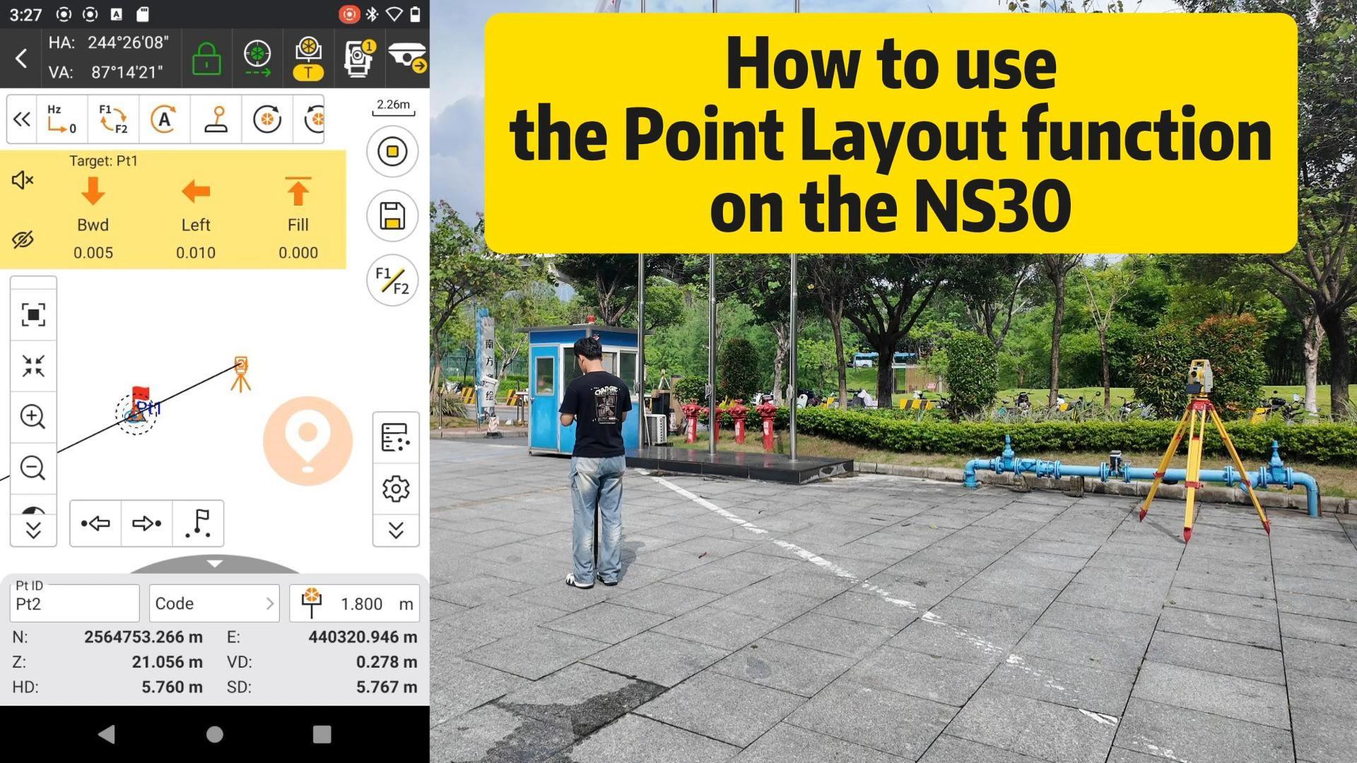 How to use the Point Layout function on the NS30