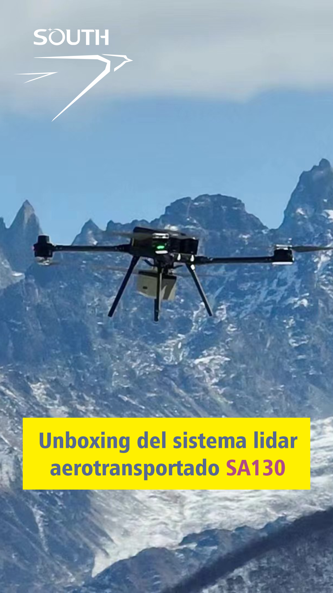 Unboxing del sistema lidar aerotransportado SA130