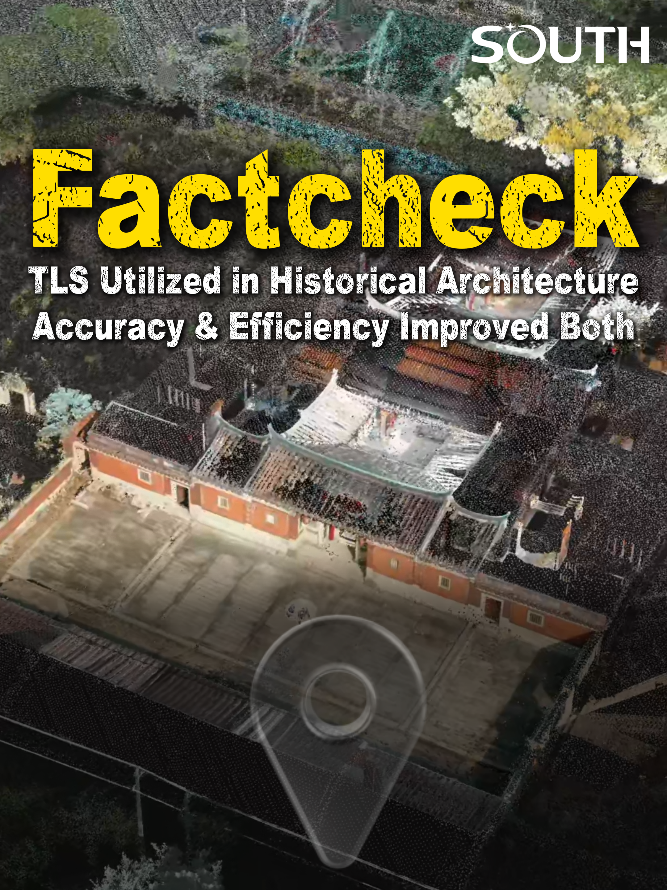 A Vivid Example of Merged Terrestrial + Aerial Scanning Perspectives